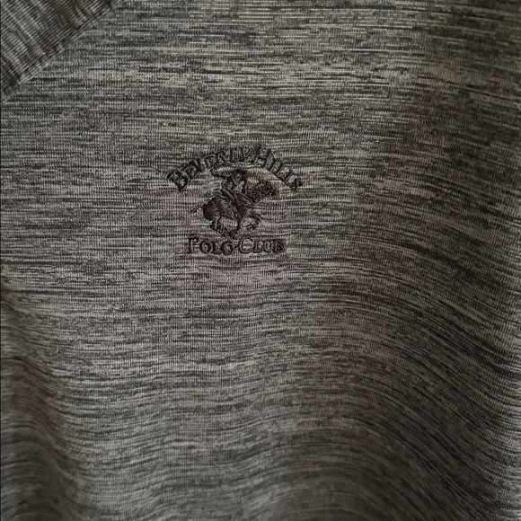Beverly Hills Polo Club Charcoal Polo Shirt 2X NWOT - Picture 2 of 4